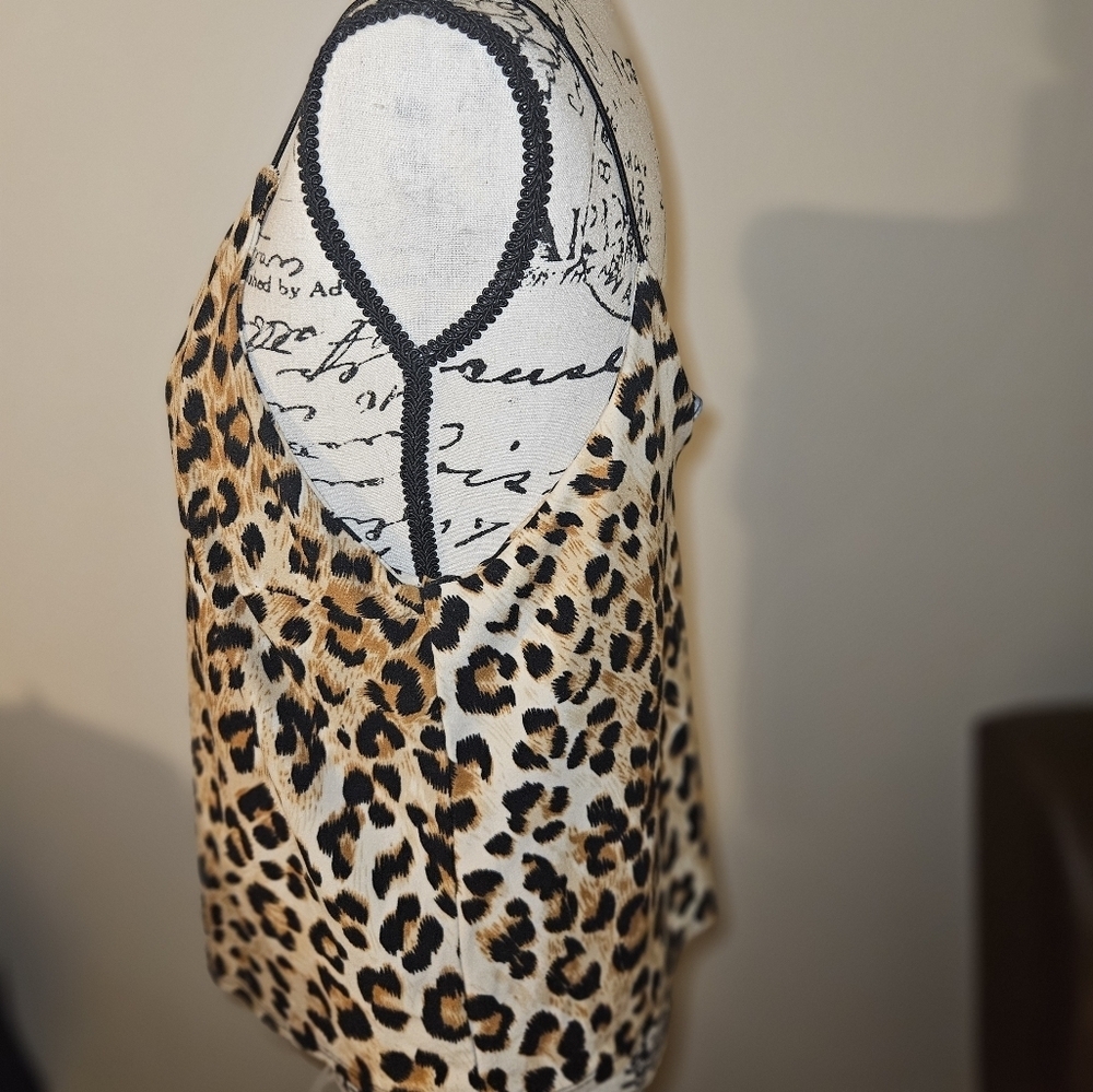 Vibe Juniors Cheetah Print Spaghetti Strap Tank Top Size Xl - Picture 6 of 7